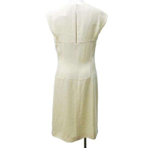 シャネル CHANEL 08P ワンピース シルク リボン モチーフ ノースリーブ  