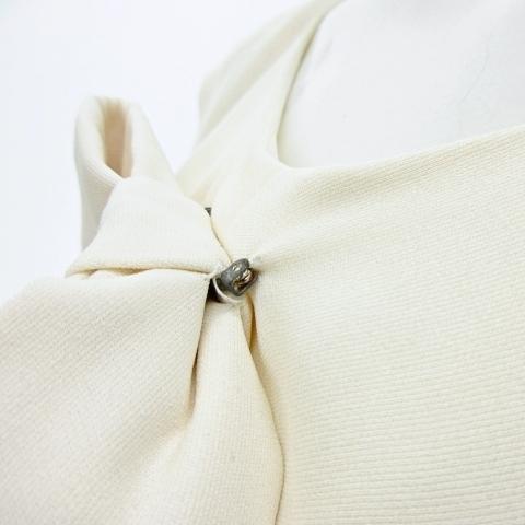 シャネル CHANEL 08P ワンピース シルク リボン モチーフ ノースリーブ  