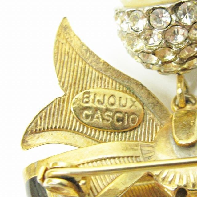 Bijoux Cascio ビジューカシオ ヴィンテージ リボンモチーフ ブローチ 