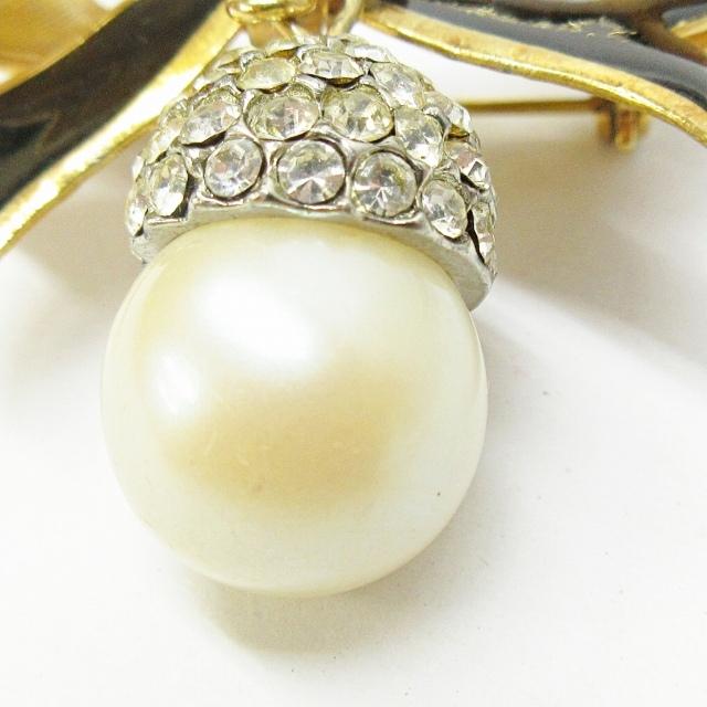 Bijoux Cascio ビジューカシオ ヴィンテージ リボンモチーフ ブローチ 