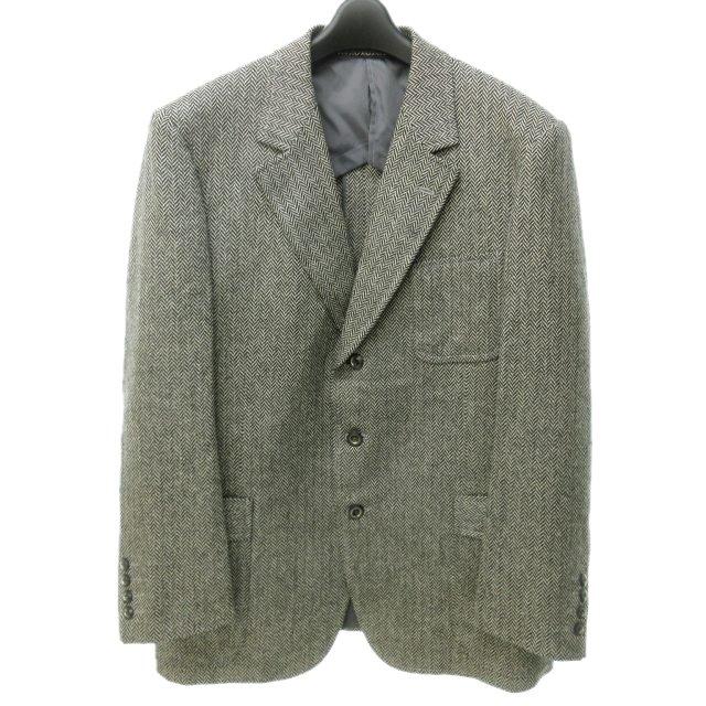 ジョンストンズオブエルガン Johnstons of Elgin スコットランド製 カシミヤ100 テーラードジャケット ブレザー