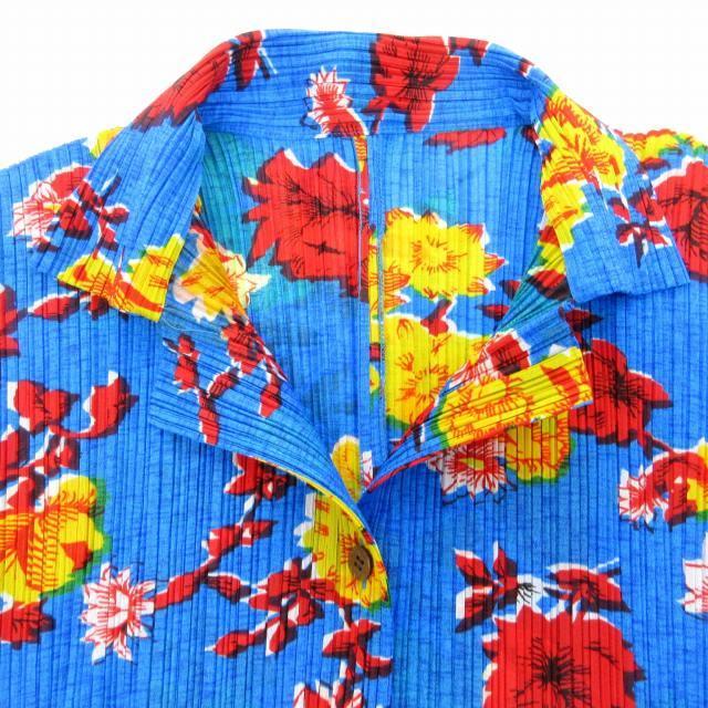 PLEATS PLEASE ISSEY MIYAKE/半袖ブラウス/花柄/総柄