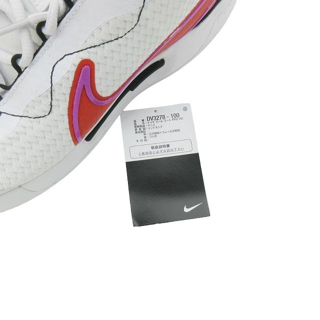 ナイキ NIKE 美品 court zoom pro HC コートズームプロ テニスシューズ ホワイト ピカンテレッド ブラック フューシャドリーム 30cm メンズ｜vectorpremium｜09