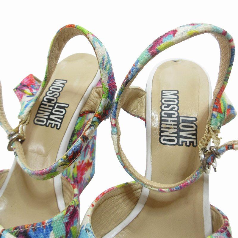 ラブモスキーノ LOVE MOSCHINO サンダル シューズ ウェッジソール 厚底 