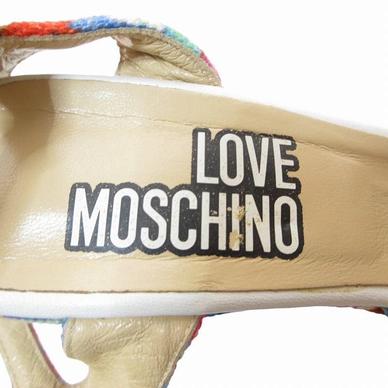 ラブモスキーノ LOVE MOSCHINO サンダル シューズ ウェッジソール 厚底  