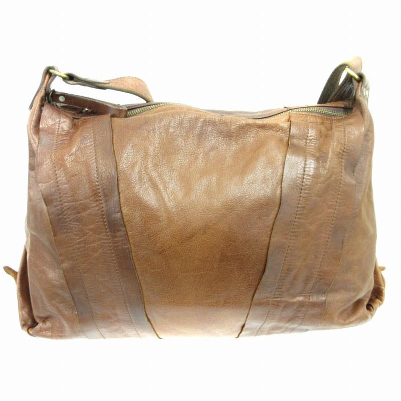 グリード GREED ショルダーバッグ 斜め掛け クロスボディ 本革 茶  