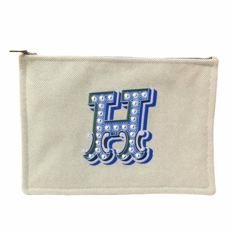 未使用品 エルメス HERMES Hティサージュ エレクトリック ポーチ 小物 