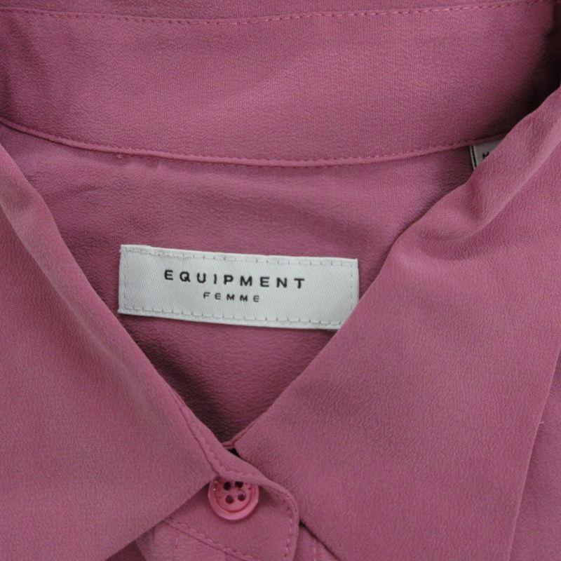 エキプモン EQUIPMENT FEMME 近年 シャツワンピース ロング  
