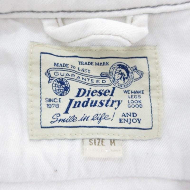 ディーゼル DIESEL デニムジャケット Gジャン ダメージ加工 銀ボタン 
