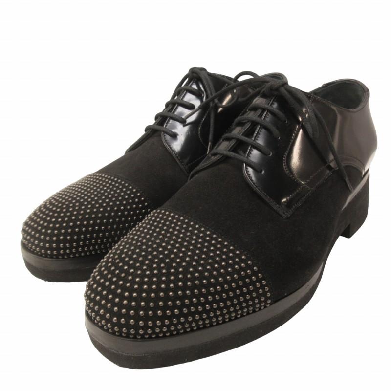 ジミーチュウ JIMMY CHOO 美品 スタッズ ドレスシューズ 切替 スエード 