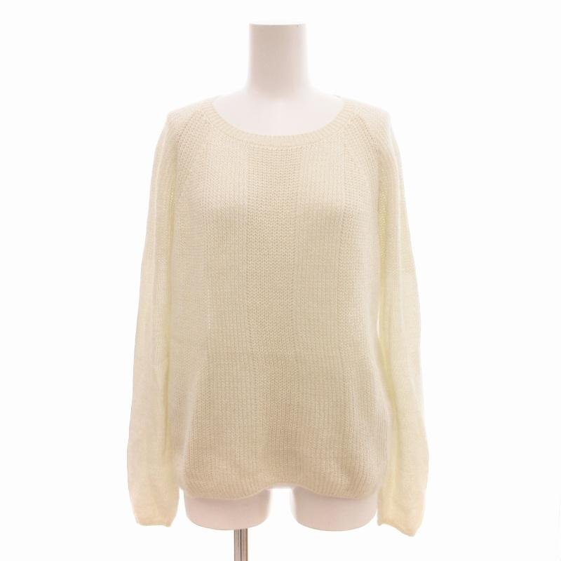 アルチザン ARTISAN セーター ニット 長袖 ラメ モヘヤ混 9 M 白 