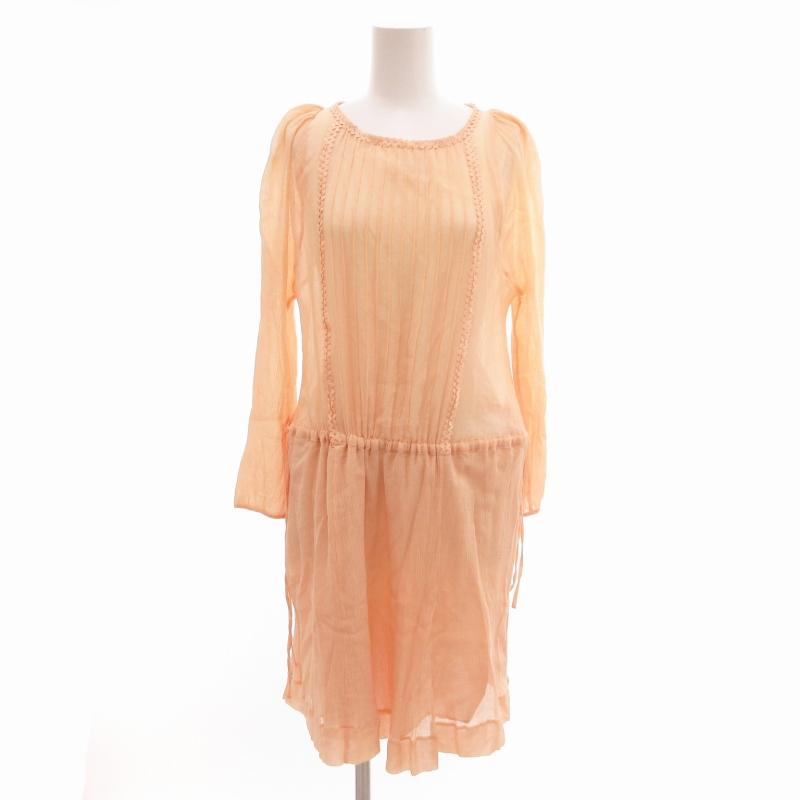 Chloe シルクシフォン ワンピース レディース 美品 18aw クロエ CHLOE