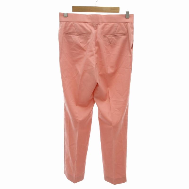 ドゥロワー テーパードパンツ スラックス ウールシルク 34 S ピンク