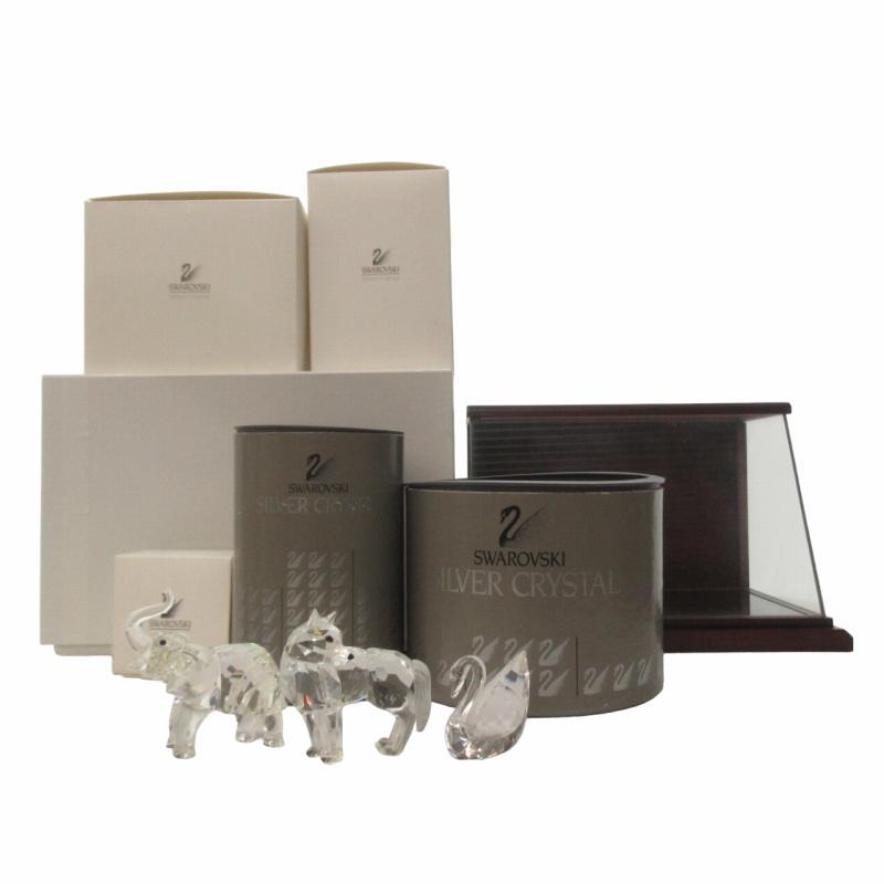 スワロフスキー SWAROVSKI 美品 スワン×オオカミ×エレファント 3 スワロフスキー SWAROVSKI 美品 スワン×オオカミ×エレファント 3