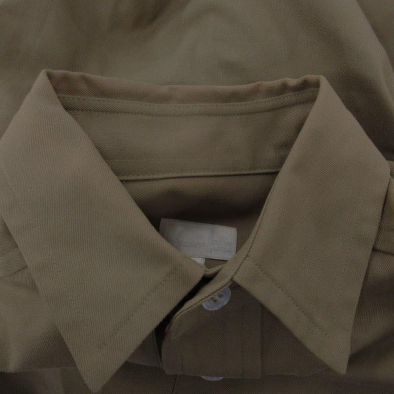Drawer ドゥロワー シャツ ワンピース Drawer - 美品 Drawer ドゥロワー ロングスリーブ 比翼ボタン