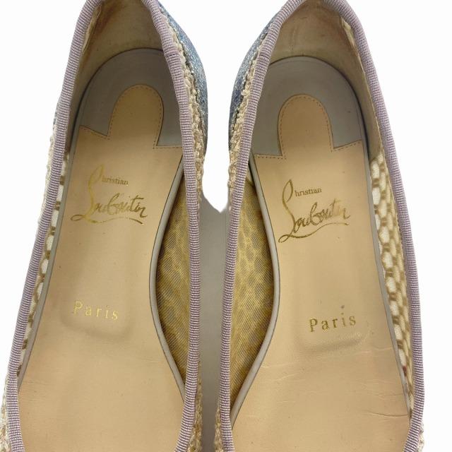 Christian Louboutin フラットパンプススタッズ 24cm 【公式通販】