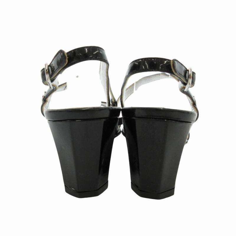 CHANEL シャネル ストラップサンダル シューズ パテントレザー ココ 
