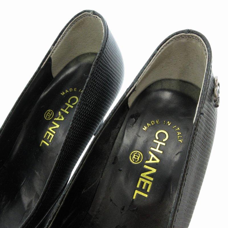 シャネル ココマーク パンプス CHANEL シャネル ココマーク パンプス シューズ ヒール ポインテッド