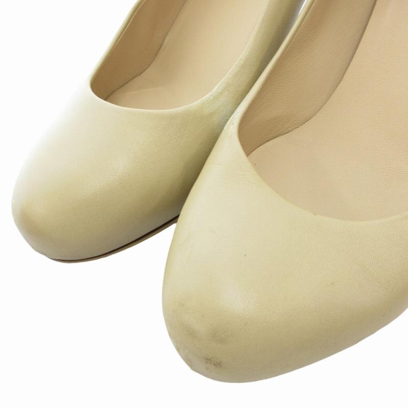 CHANEL シャネル パンプス シューズ ヒール プレーントゥ ロゴ金具 361 