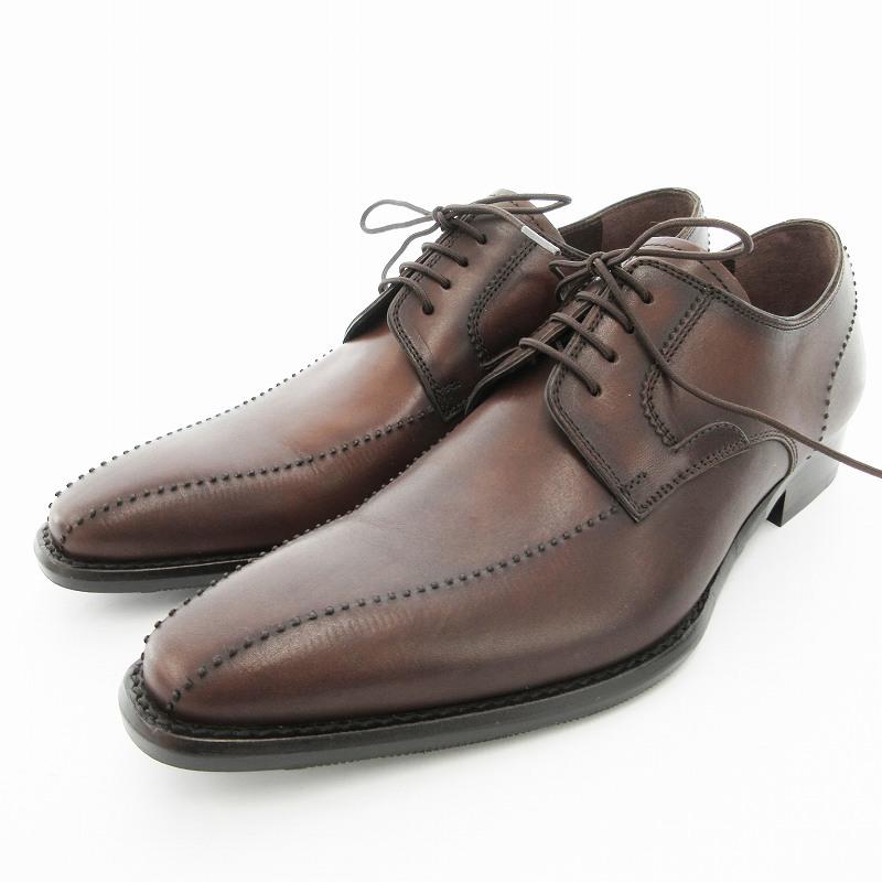 マドラス madras ビジネスシューズ 革靴 レースアップ レザー 24cm 茶 