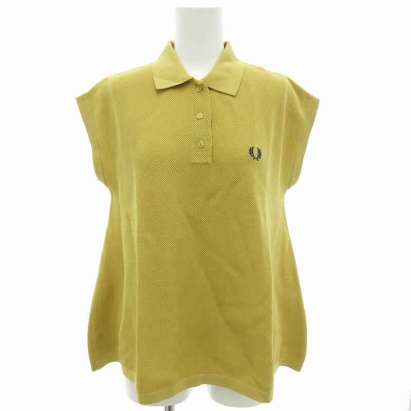 FRED PERRYレディース ポロシャツ レモンイエロー FRED PERRY フレッドペリー ポロシャツ ペプラム カットソー