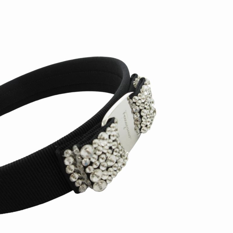 Ferragamo カチューシャ クリスタル ビシュー ストーン