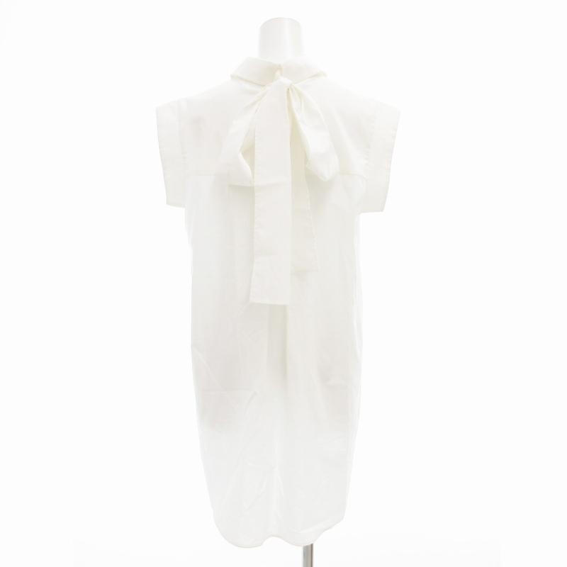 アドーア ADORE 美品 22SS プレーンバックボウタイシャツ ブラウス 