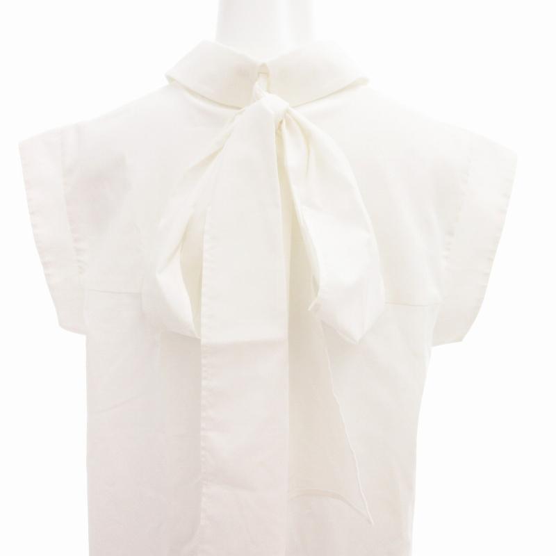 アドーア ADORE 美品 22SS プレーンバックボウタイシャツ ブラウス  