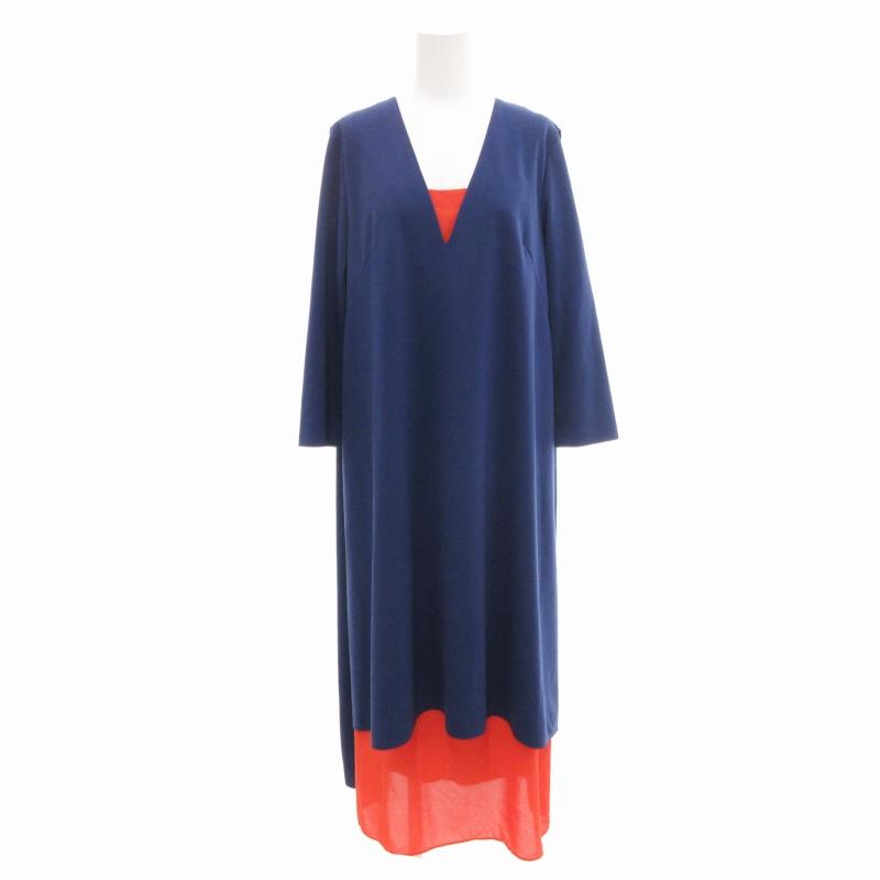 アドーア ADORE 美品 22SS ドレープスムースレイヤードワンピース 