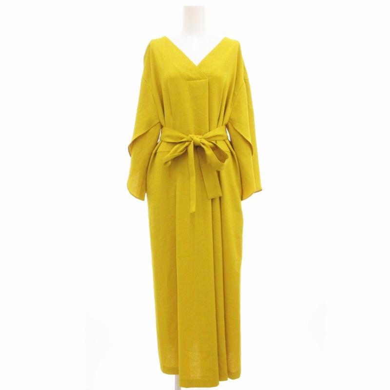 アドーア ADORE 20SS 美品 ベルテッド ワンピース ドロップショルダー  