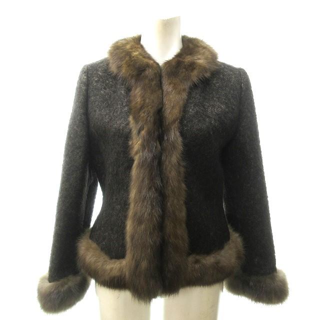 フォクシー ブティック FOXEY BOUTIQUE 美品 セーブルファー アルパカ 