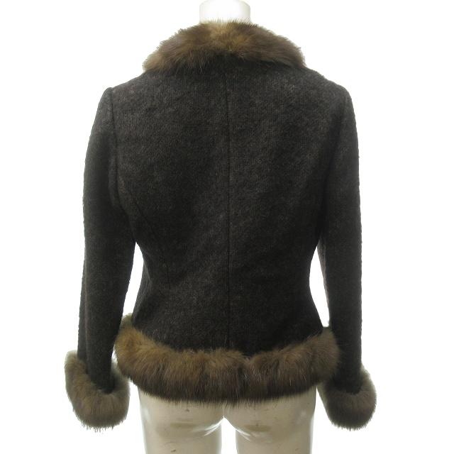 フォクシー ブティック FOXEY BOUTIQUE 美品 セーブルファー アルパカ 