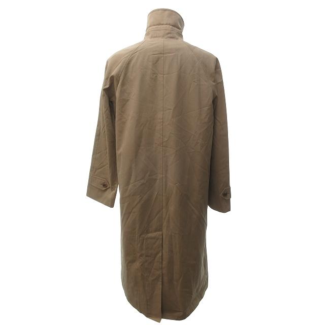 バーバリーズブルーレーベル ノバチェック ウール ミドル 比翼 コート 38