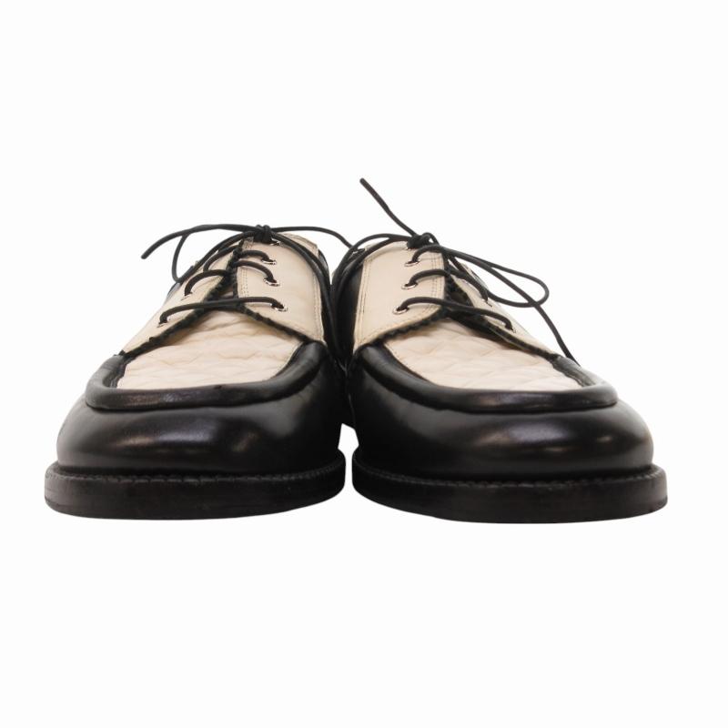 CHANEL（シャネル） バイカラー マトラッセ レースアップ レザー