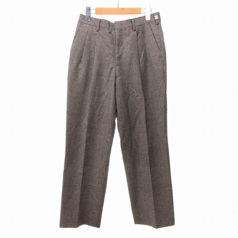 ダックス DAKS グレンチェック パンツ スラックス グレー 79 約M