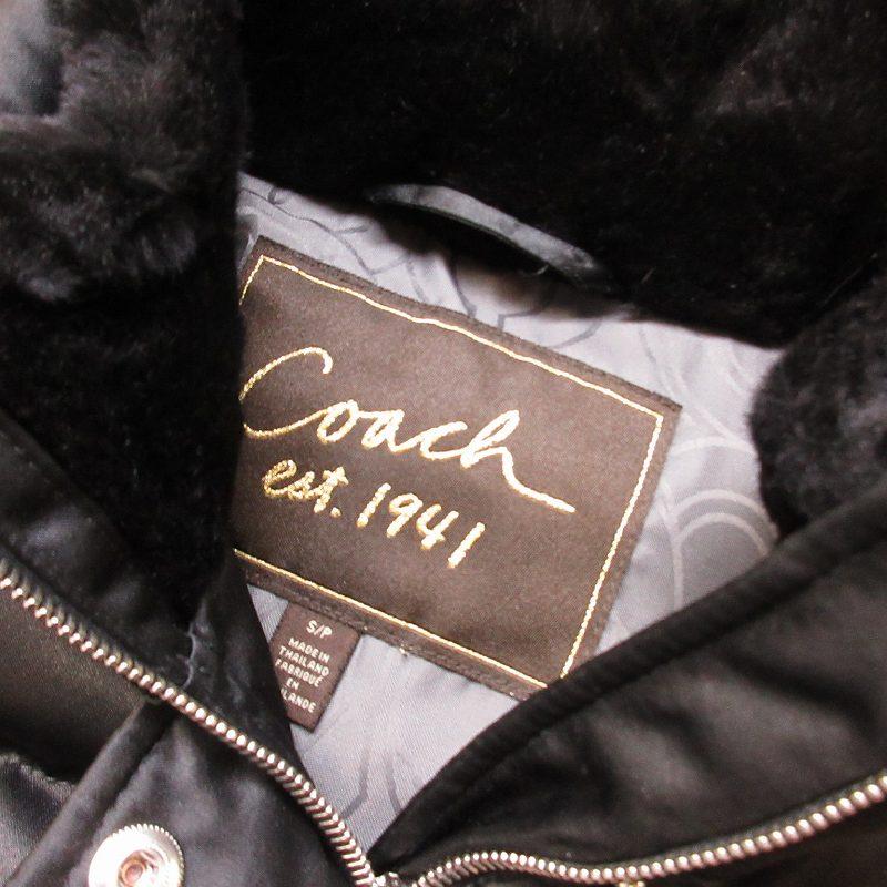 COACH（コーチ） 美品 スタンドカラー ダウンジャケット コート ファー 