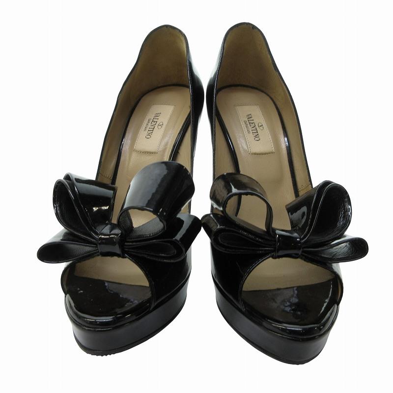 ヴァレンティノ ガラヴァーニ VALENTINO GARAVANI パテント リボン 