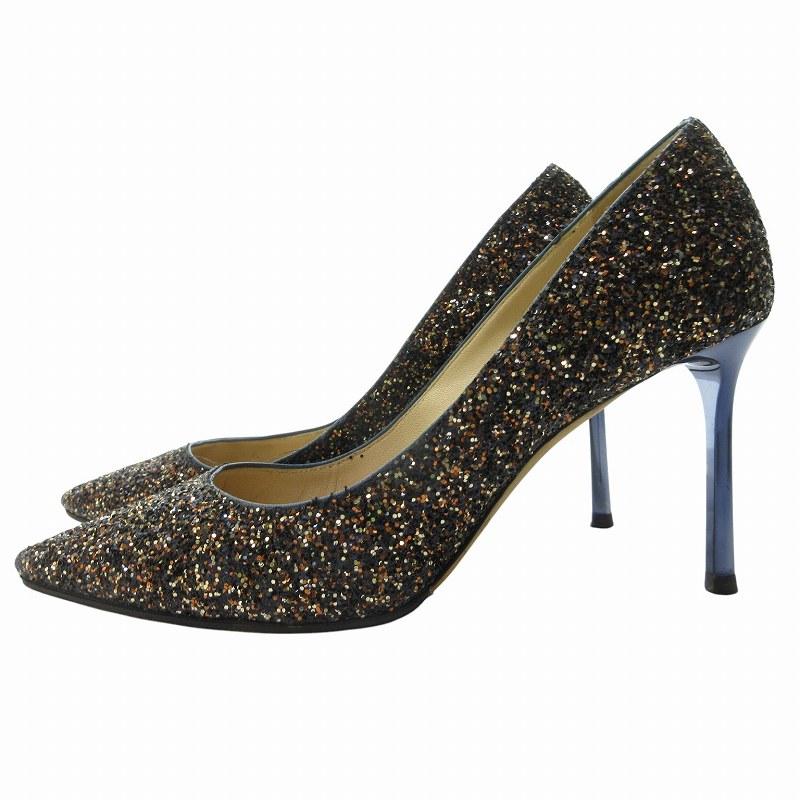 ジミーチュウ JIMMY CHOO グリッター ラメ パンプス シューズ  