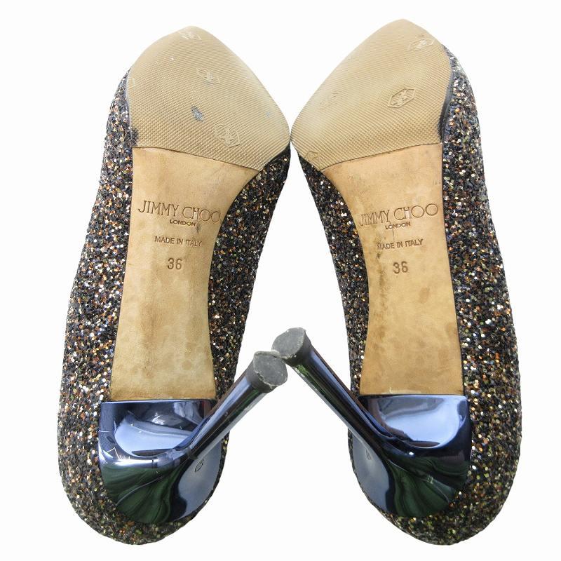 ジミーチュウ JIMMY CHOO グリッター ラメ パンプス シューズ  