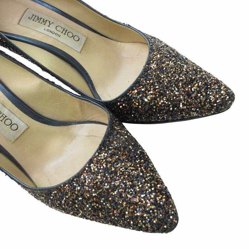 ジミーチュウ JIMMY CHOO グリッター ラメ パンプス シューズ  
