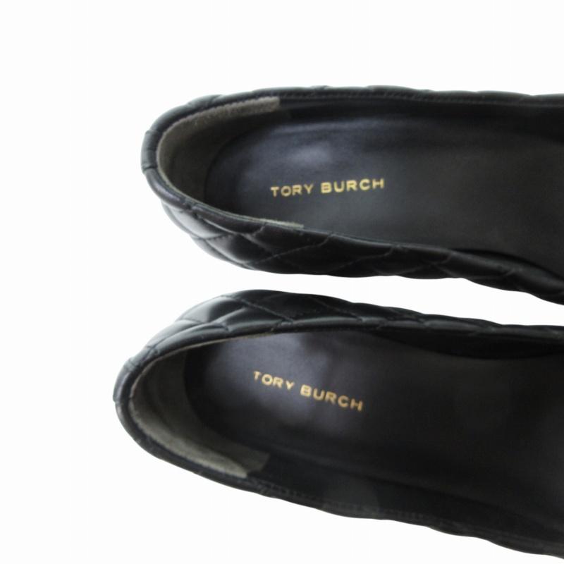 TORY BURCH トリーバーチ キルティング レザー パンプス 黒