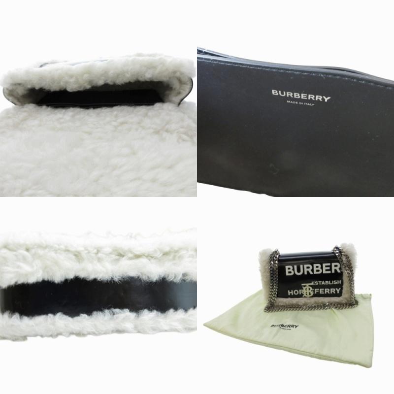 BURBERRY バーバリー ローラ チェーン ショルダーバッグ TBロゴ レザー