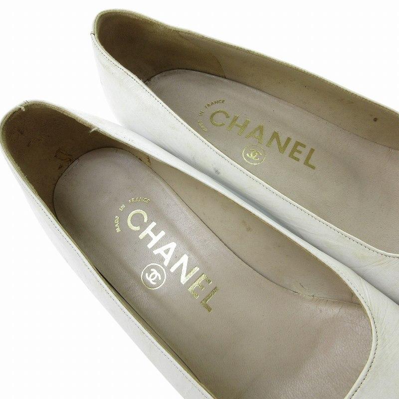 CHANEL 00P パンプス ヒール キャップトゥ バイカラー 37C 付属品 CHANEL 00P パンプス ヒール キャップトゥ バイカラー 37C 付属品
