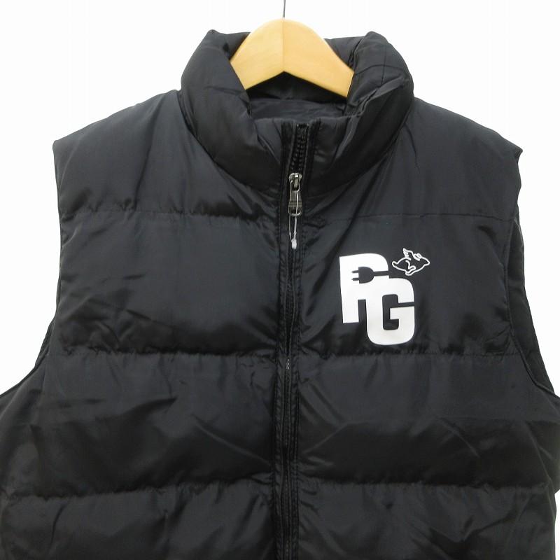 PGG　中綿ベスト　パーリーゲイツ　ゴルフ　黒　バックロゴ　大きいサイズ　XL PGG 中綿ベスト パーリーゲイツ ゴルフ 黒 バックロゴ 大きいサイズ XL