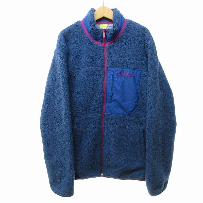 アディダスネオ adidas neo フリースジャケット ブルゾン ボア ロゴ