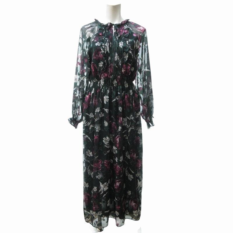 AMERI VINTAGE 数回着用美品 アメリヴィンテージ Ameri VINTAGE 美品 近年 シアー 花柄 ドレス