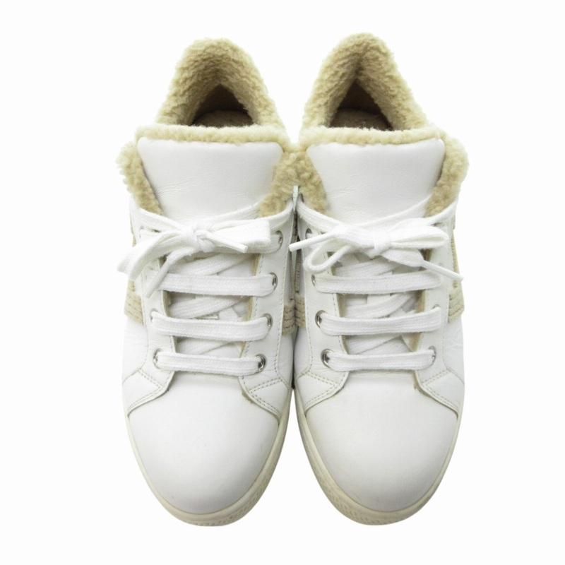 HERMES エルメス スニーカー 白色 ホワイトロゴ有り シューズ 42.5 HERMES エルメス スニーカー 白色 ホワイトロゴ有り シューズ