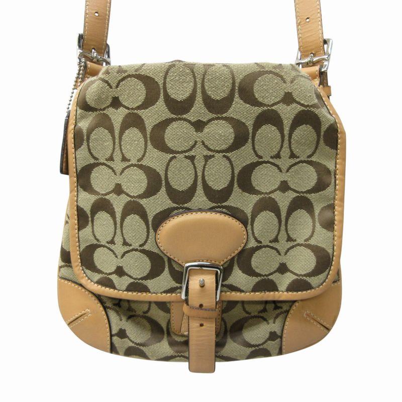 COACH コーチ シグネチャー ショルダーバッグ ポシェット ロゴ  