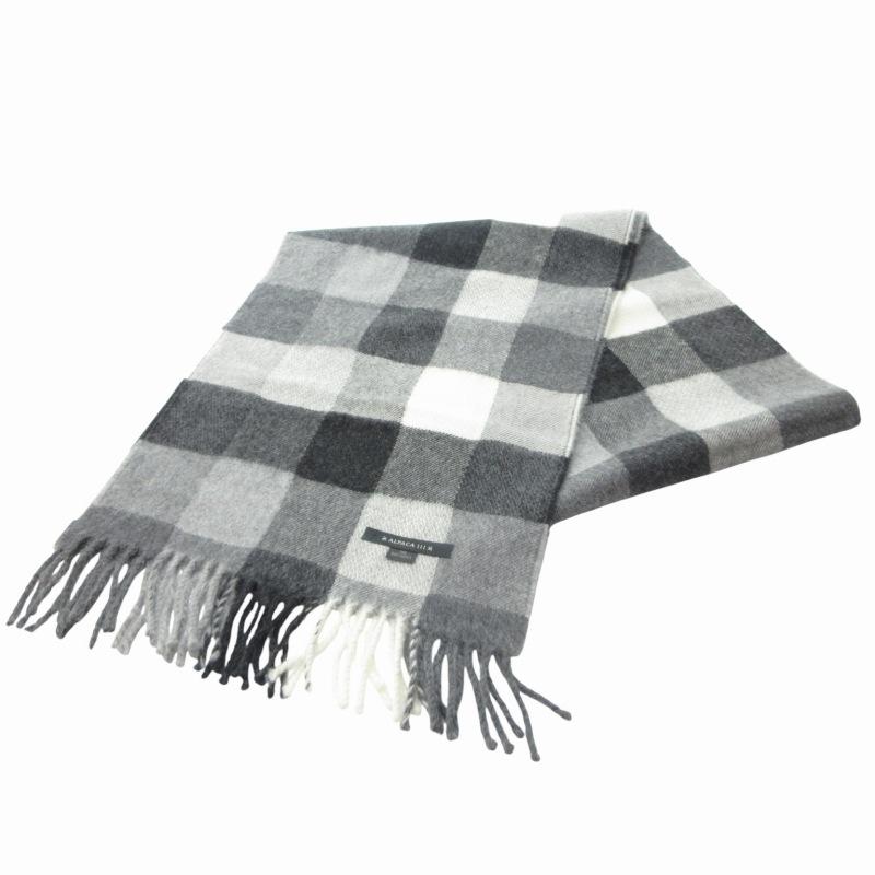 Alpaca111　ベビーアルパカ　ストール 新品 ALPACA111 ベビーアルパカ100％ マフラー ストール ショール フリンジ
