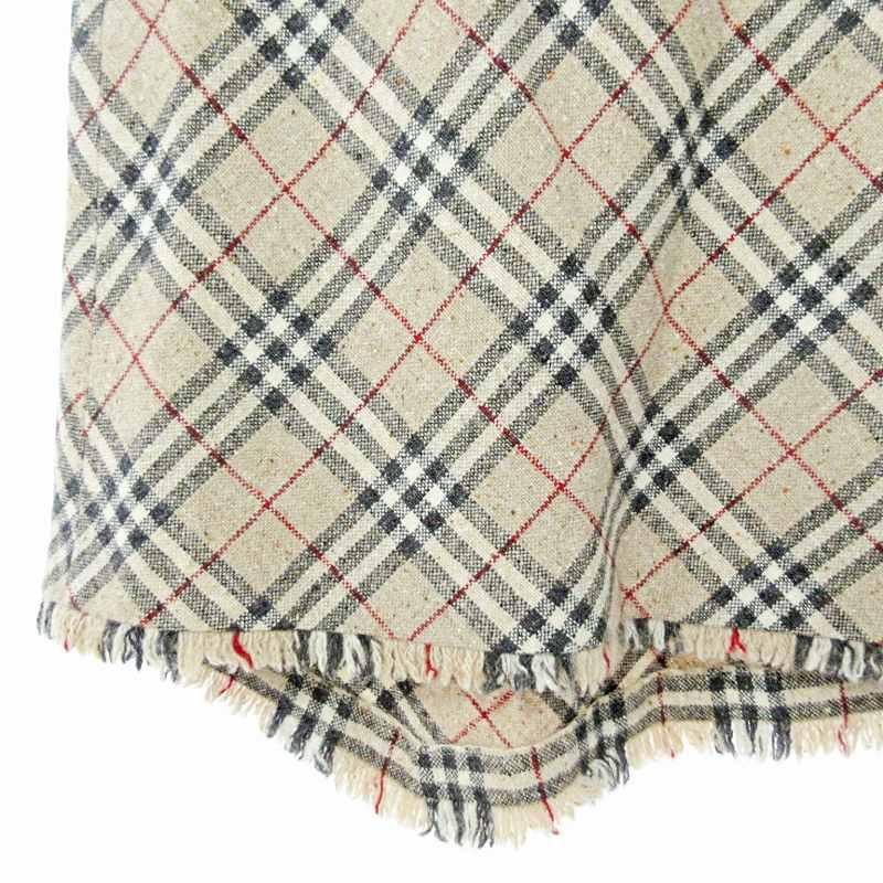 【美品・大きい】バーバリーロンドン ノバチェックスカート ウール アンゴラ 44 バーバリー ロンドン BURBERRY LONDON 大きいサイズ ノバ